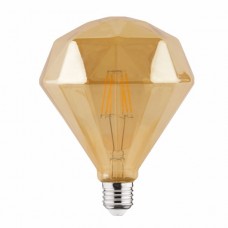 Лампа винтажная светодиодная (ретро)   "RUSTIC DIAMOND-6" 6W Filament led 2200К  E27