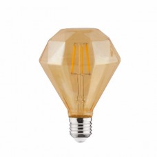 Лампа винтажная светодиодная (ретро)  "RUSTIC DIAMOND-4" 4W Filament led 2200К  E27
