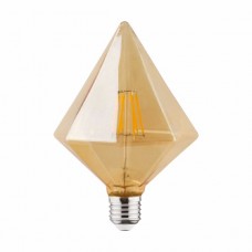 Лампа винтажная светодиодная (ретро)  "RUSTIC PYRAMID-6" 6W Filament led 2200К  E27