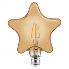 Лампа винтажная светодиодная (ретро)  "RUSTIC STAR-6" 6W Filament led 2200К  E27