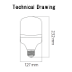 Високопотужна промислова світлодіодна лампа TORCH-80W (001-016-0080)