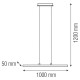 Люстра LED "CAMEL-24" 24W 4000K (хром)