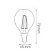 Лампа світлодіодна "FILAMENT BALL-4" 4W 2700К  E14