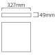 Світильник накладний квадратний  "ANDREA/S-30" 30W IP 54 6400K  білий 016-067-0030-010
